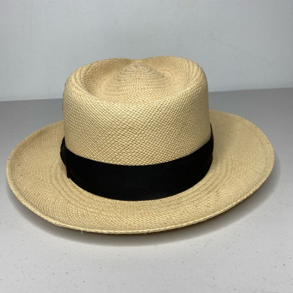 Capas Pioneer Authentic Panama hat Size Small Fedora Tropical Vacation Classic - Picture 7 of 13